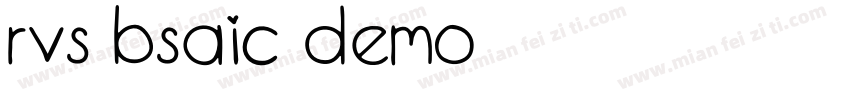 Rvs Bsaic Demo字体转换